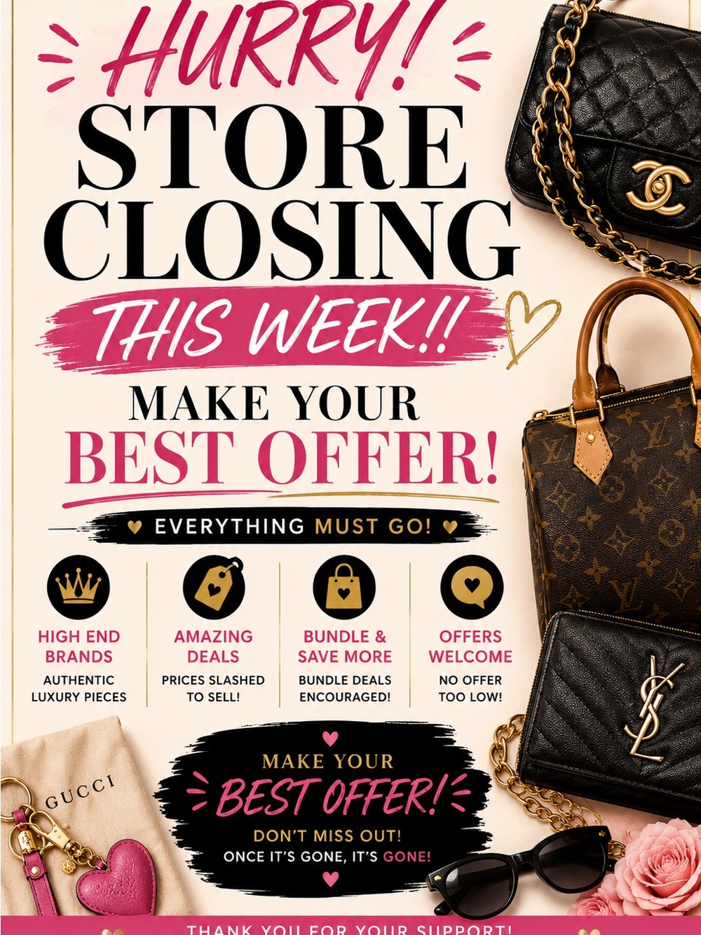 CLOSET IS CLOSING THIS WEEK!